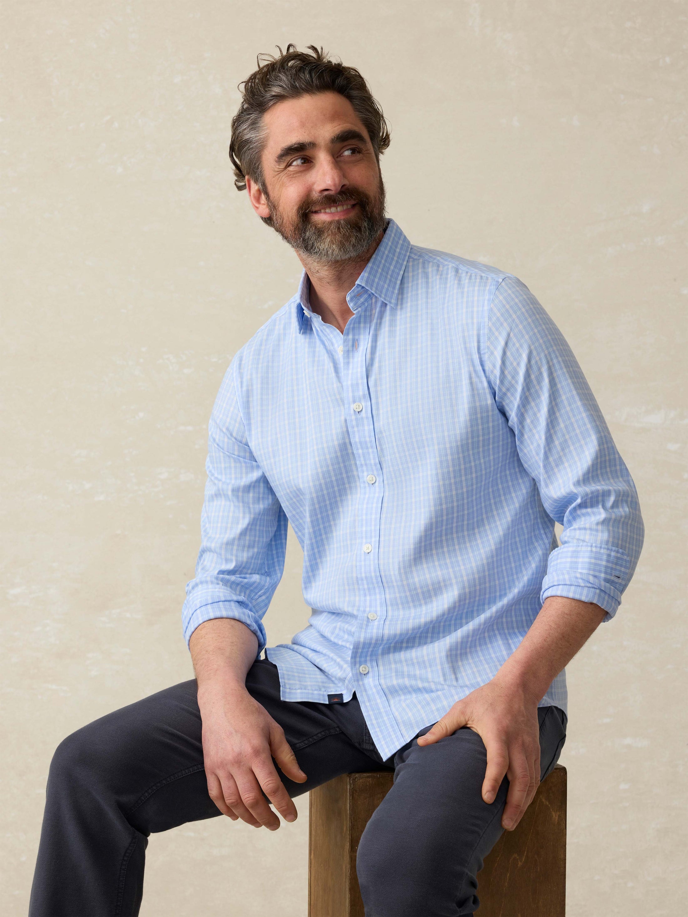 MOVEMENT MONTEREY SHIRT - BLUE ISLE PLAID