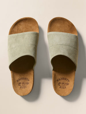 Faherty X Reef Ojai Slide - Olive
