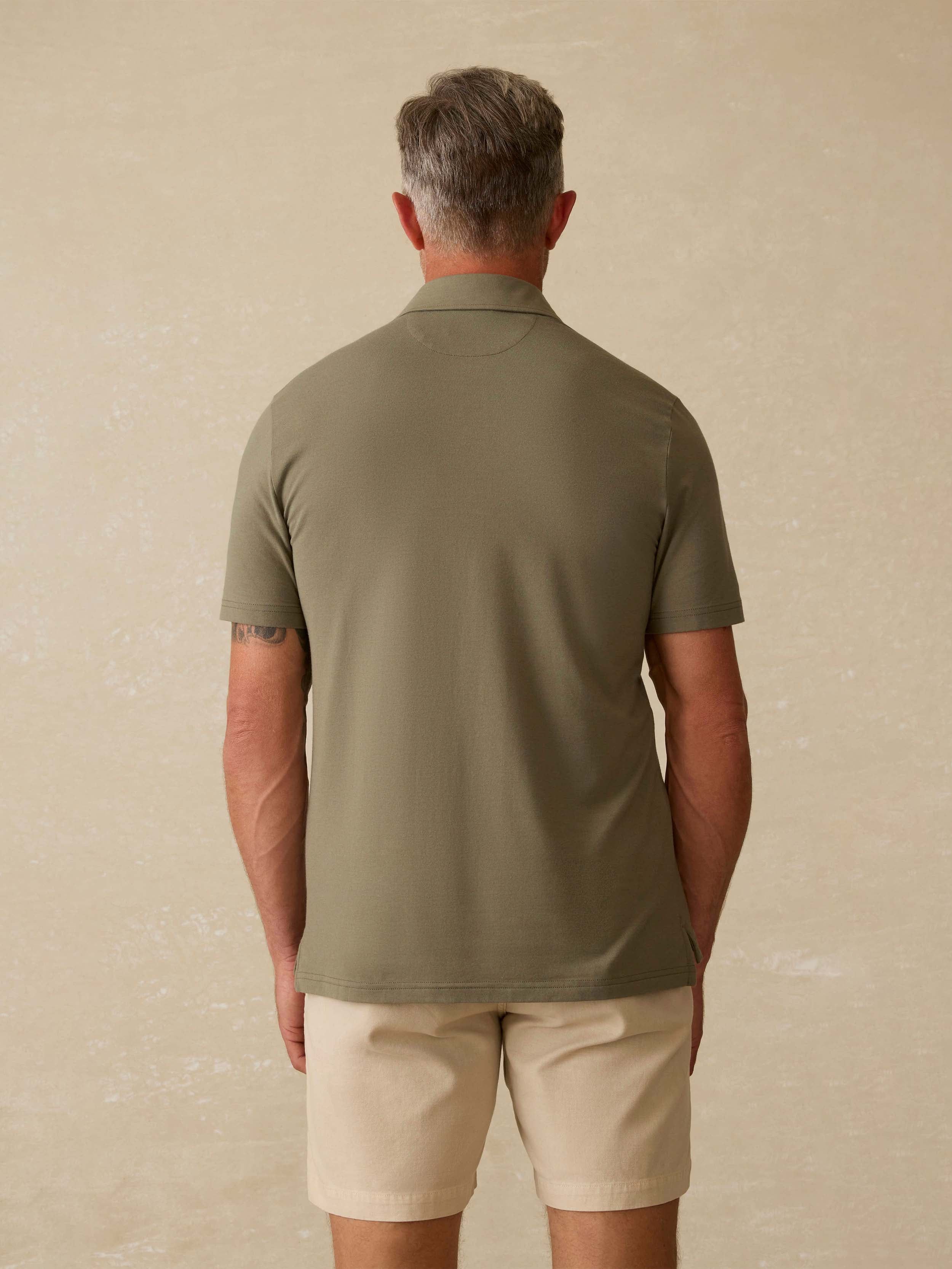 Short-Sleeve Movement™ Polo Shirt - Olive Pine Feeder
