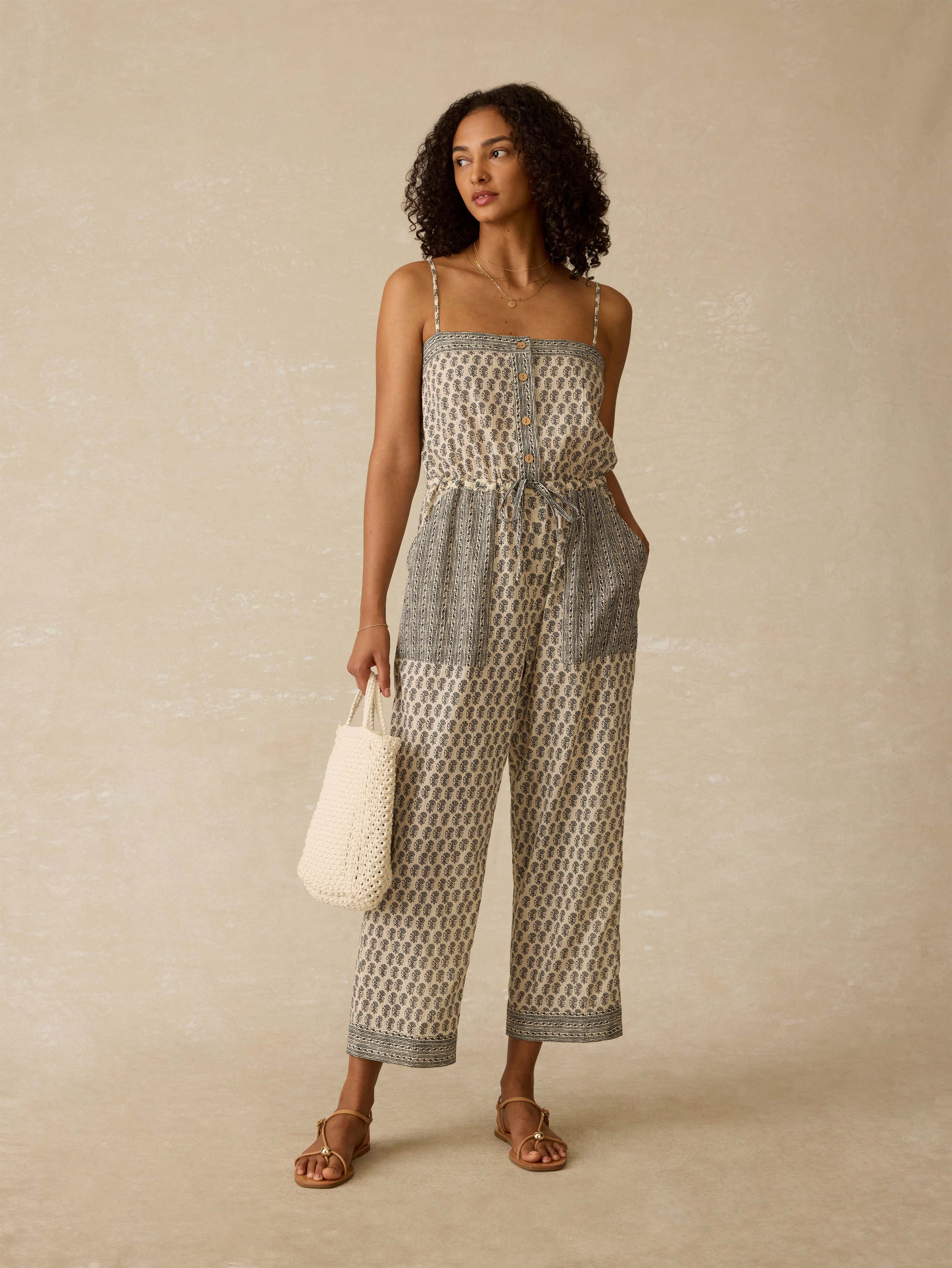 Sunwashed Macrame Crossbody - Cream