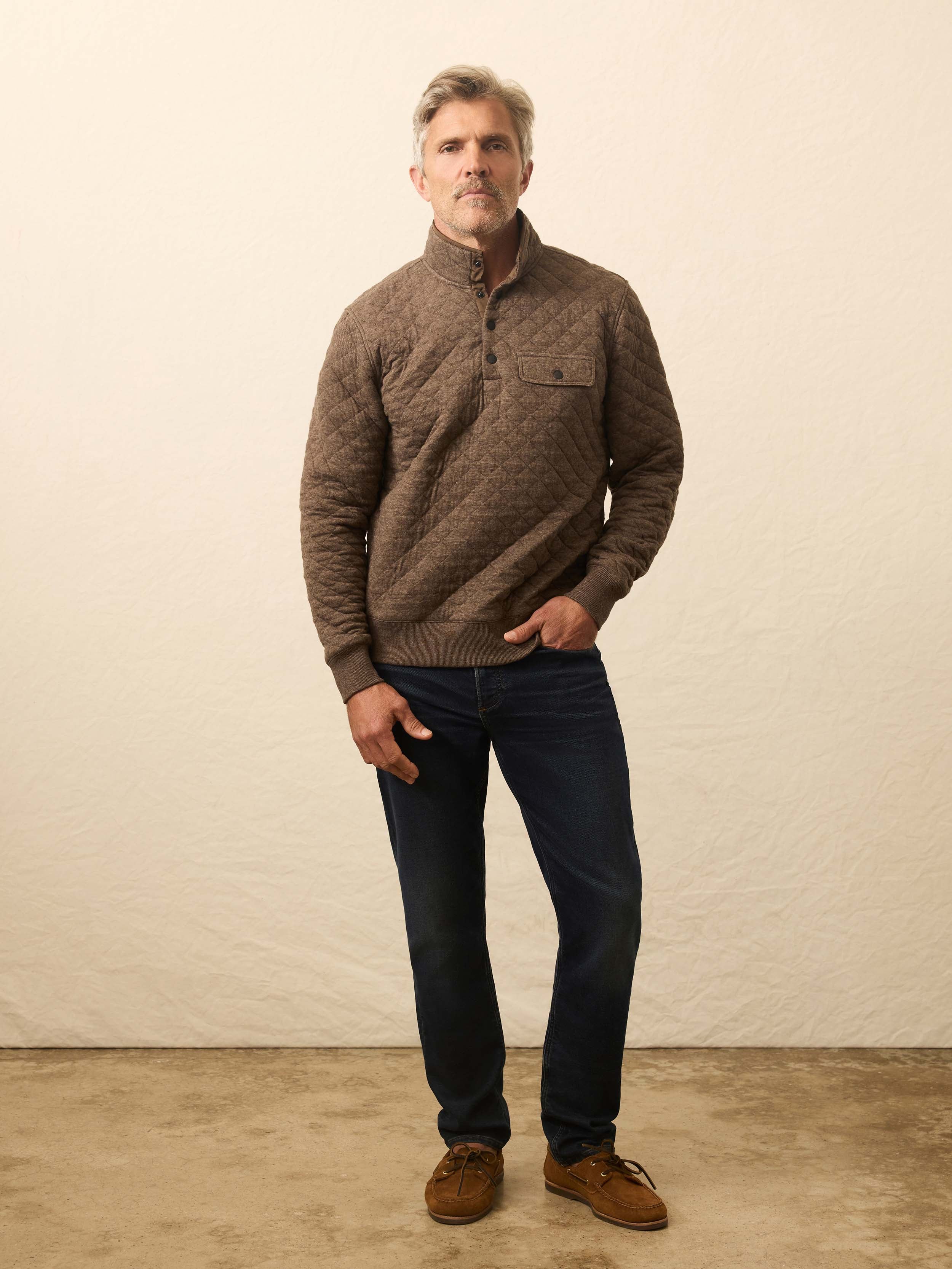 Epic Quilted Fleece Pullover - Mountain Branch Heather