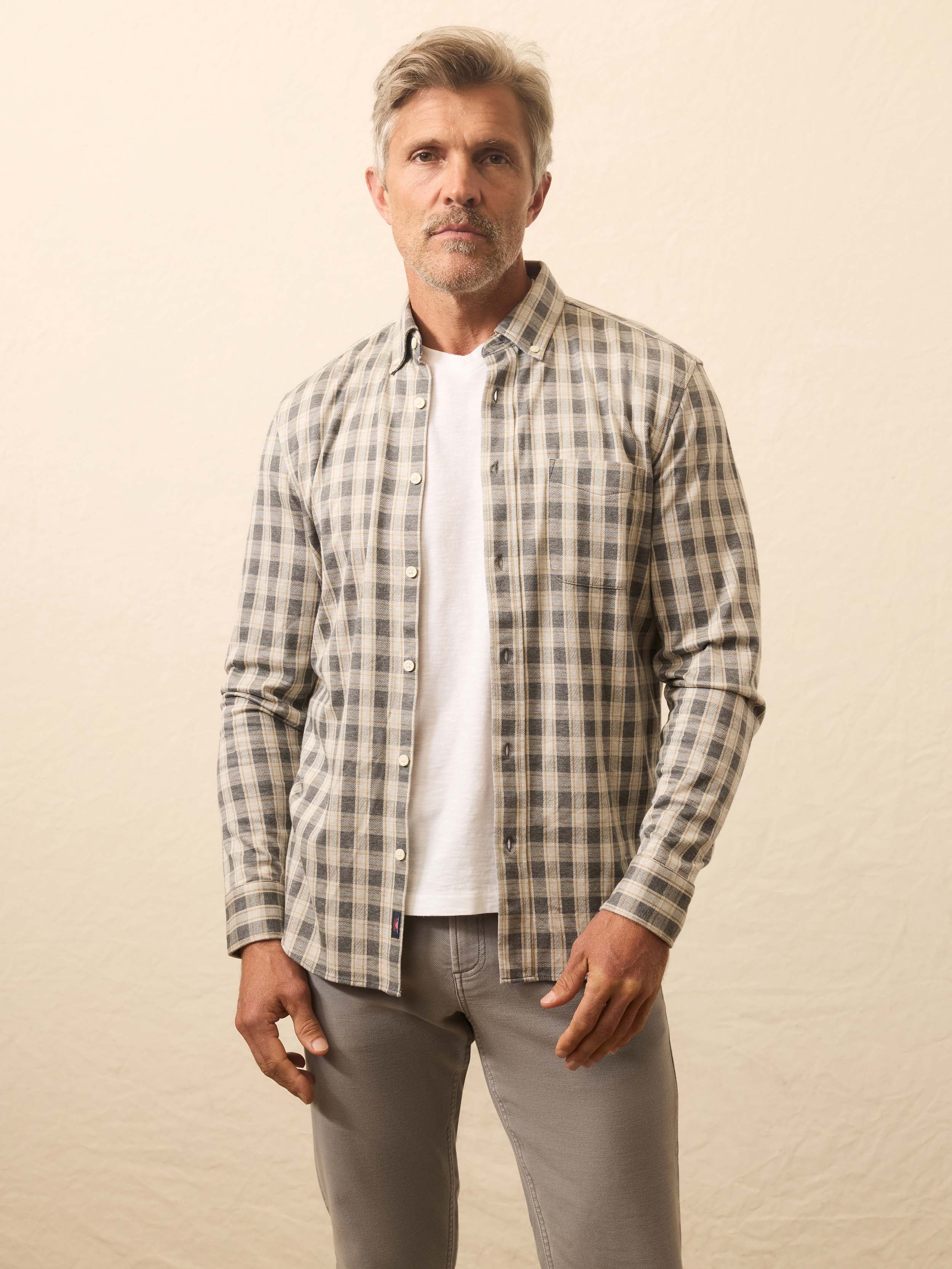Coastline Knit Shirt - Valley Grounds Plaid
