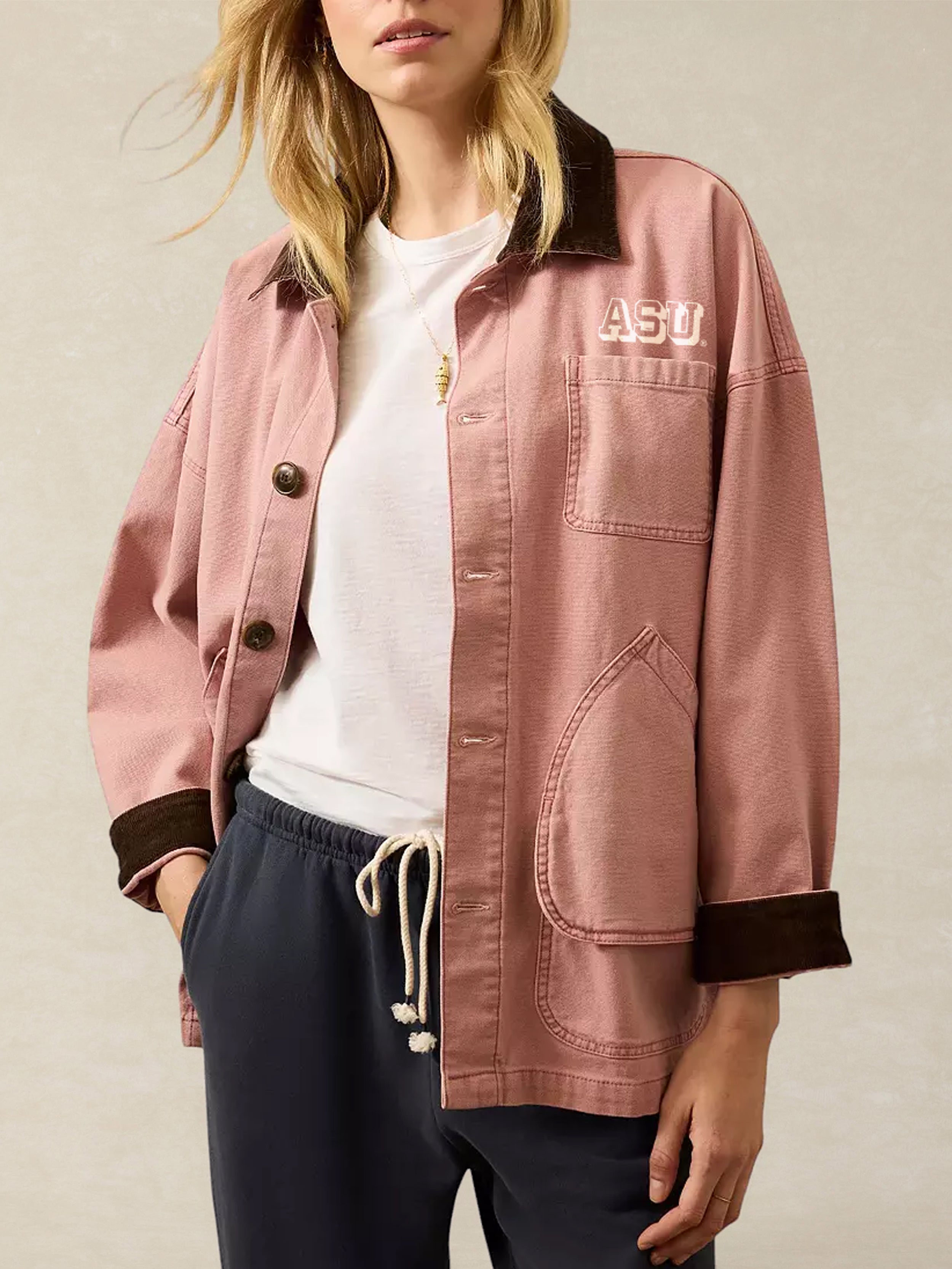 Arizona State University Sunwashed Canvas Barn Jacket - Nostalgia