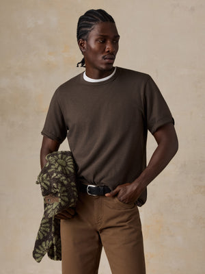 Sunwashed Regenerative Tee - Coast Brown