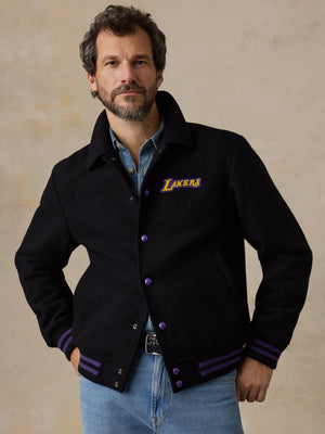 Los Angeles Lakers Varsity Jacket - Black