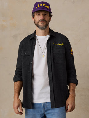 LA Lakers Legend Sweater Shirt - Heathered Black Twill
