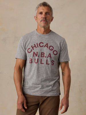 Chicago Bulls Short-Sleeve Breeze Tee - Cave Grey Heather