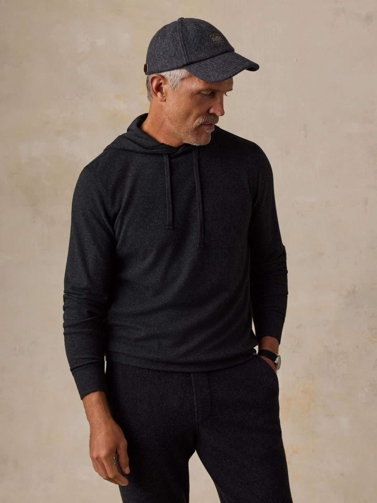 Legend Sweater Hoodie - Heathered Black Twill, image 3 of 5