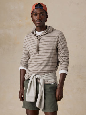 Sunwashed Organic Hoodie - Western Prairie Stripe