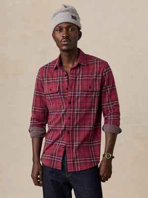 Legend Sweater Shirt - Red Cabin Plaid