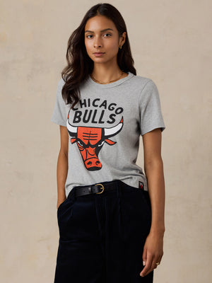 Chicago Bulls Sunwashed Regenerative Tee - Granite Heather
