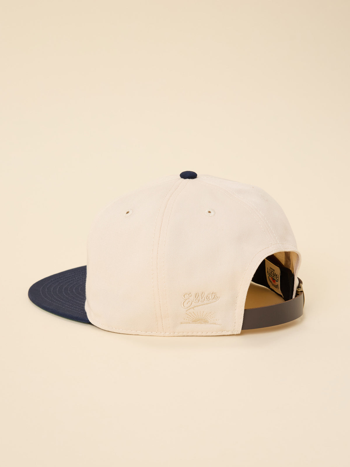 Georgetown Faherty X Ebbets Ballcap - Natural Navy, image 3 of 3