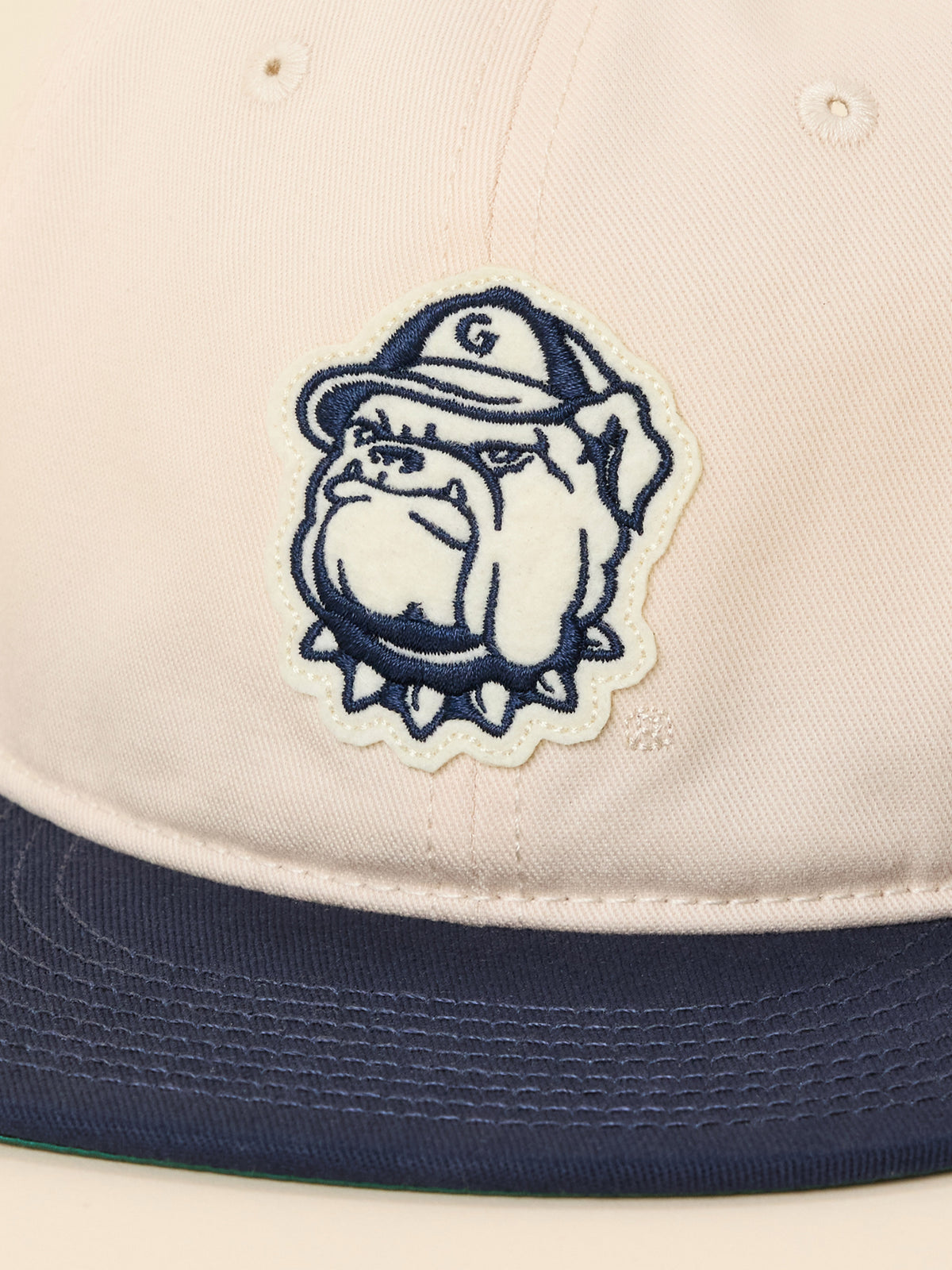 Georgetown Faherty X Ebbets Ballcap - Natural Navy, image 2 of 3