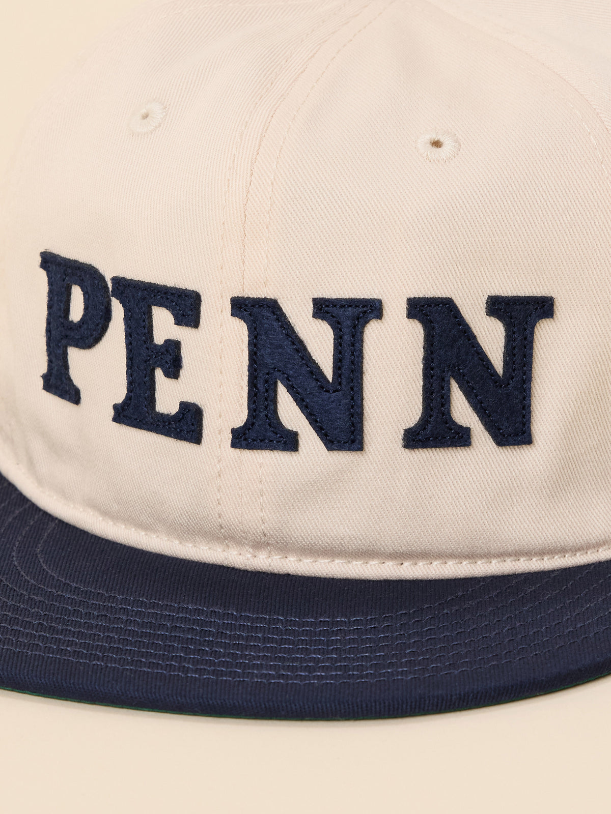 University of Pennsylvania Faherty X Ebbets Ballcap - Natural Navy, image 2 of 3