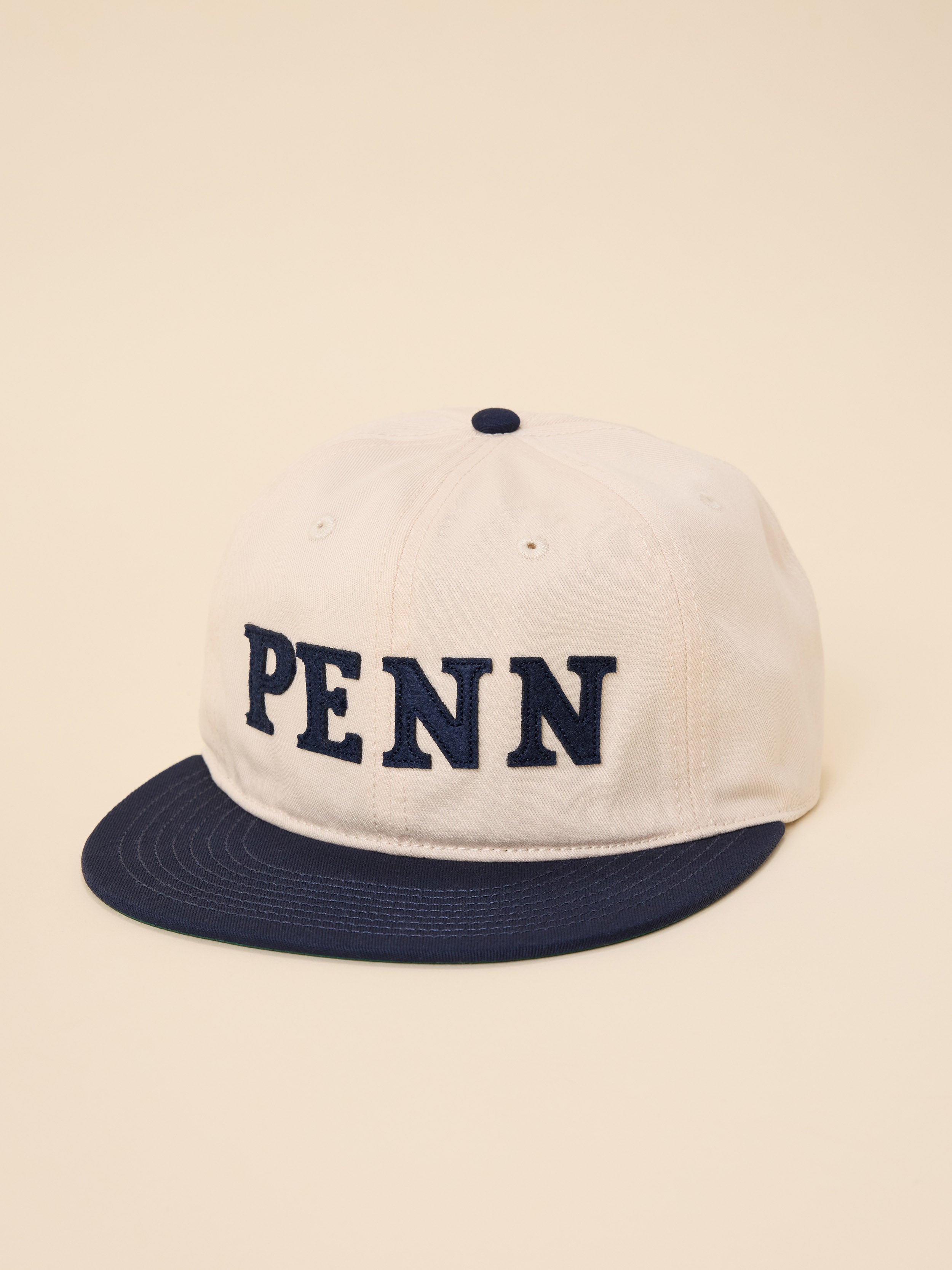 University of Pennsylvania Faherty X Ebbets Ballcap - Natural Navy
