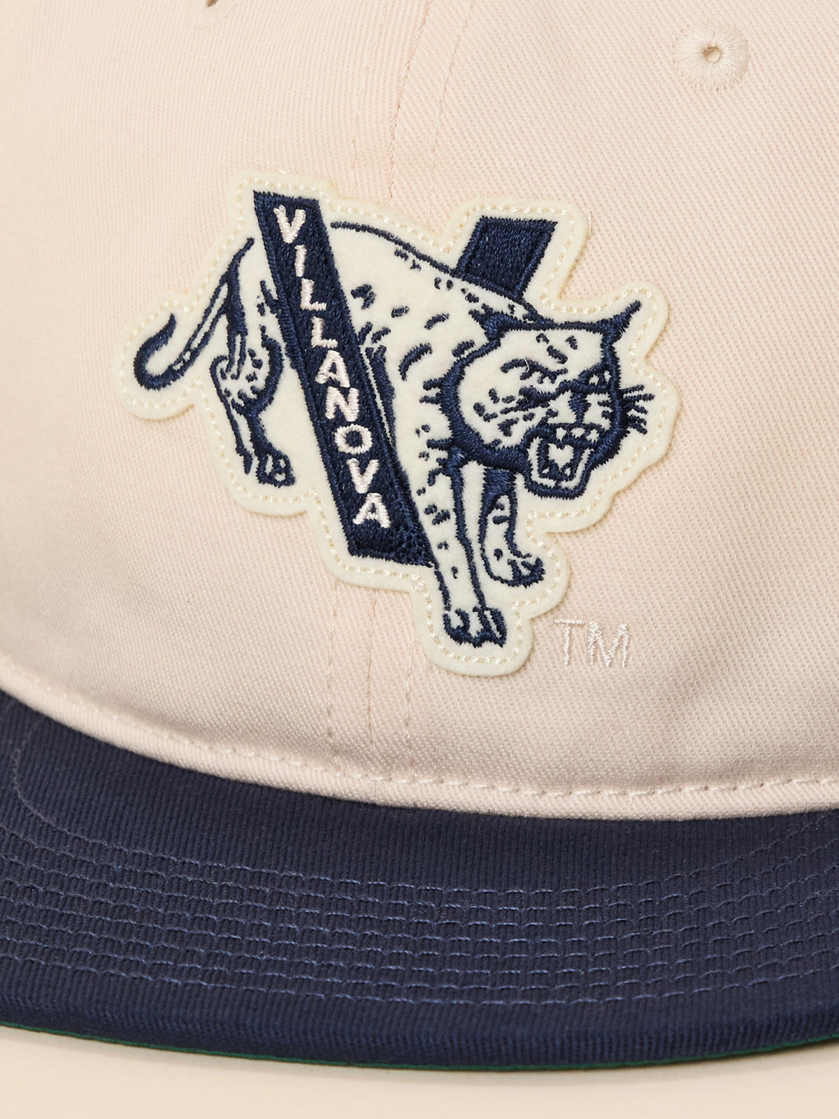 Villanova University Faherty X Ebbets Ballcap - Natural Navy, image 2 of 3