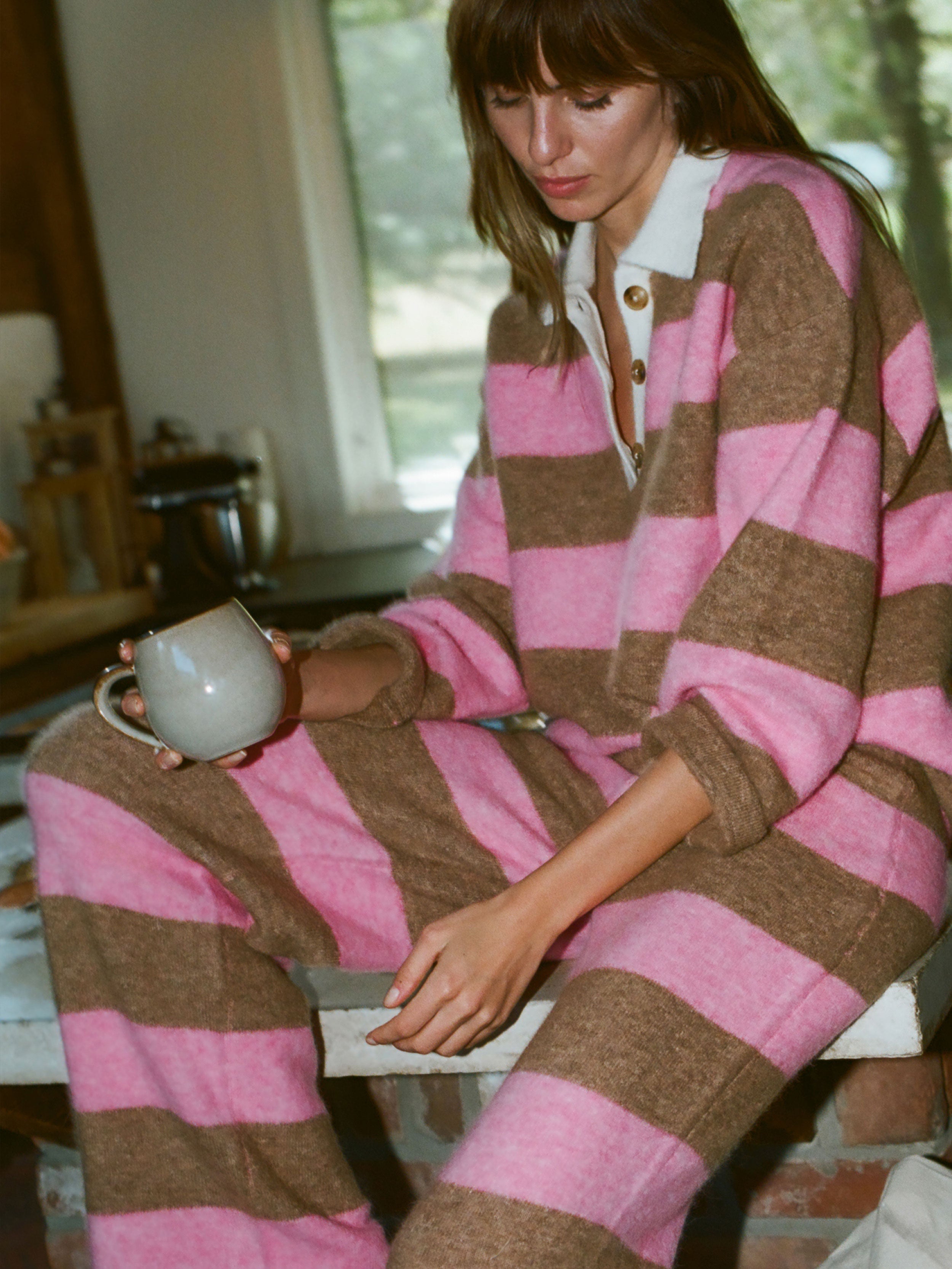 Apres Alpaca Polo - Pink Spritz