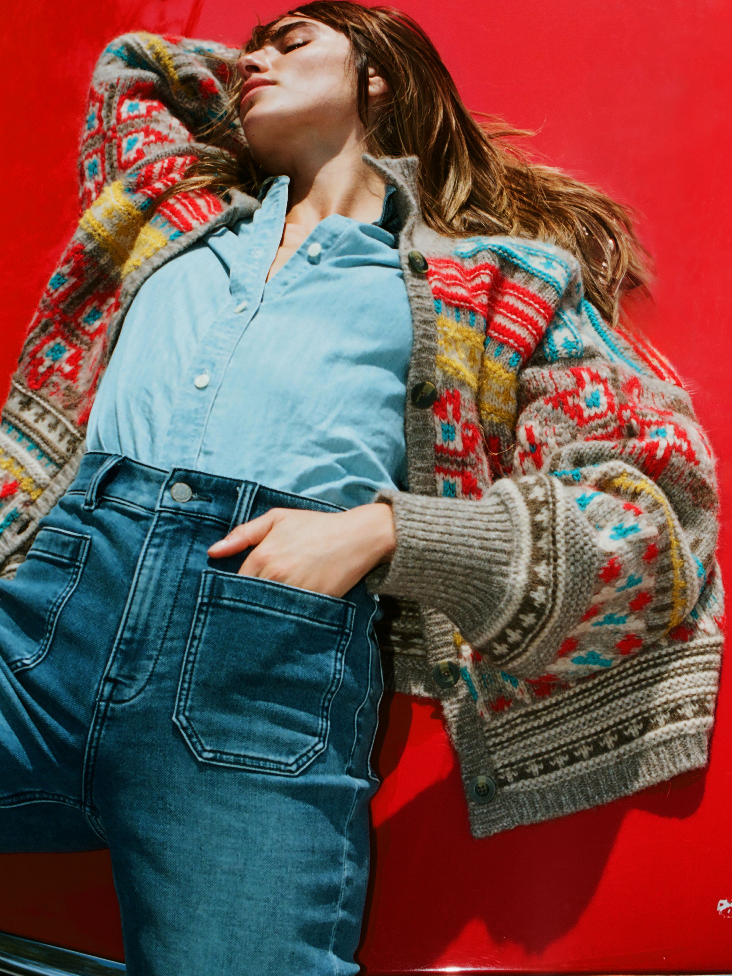 Native Knitter Desert Bloom Cardigan - Squash Blossom