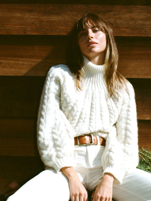 Frost Cableknit Sweater - Cream
