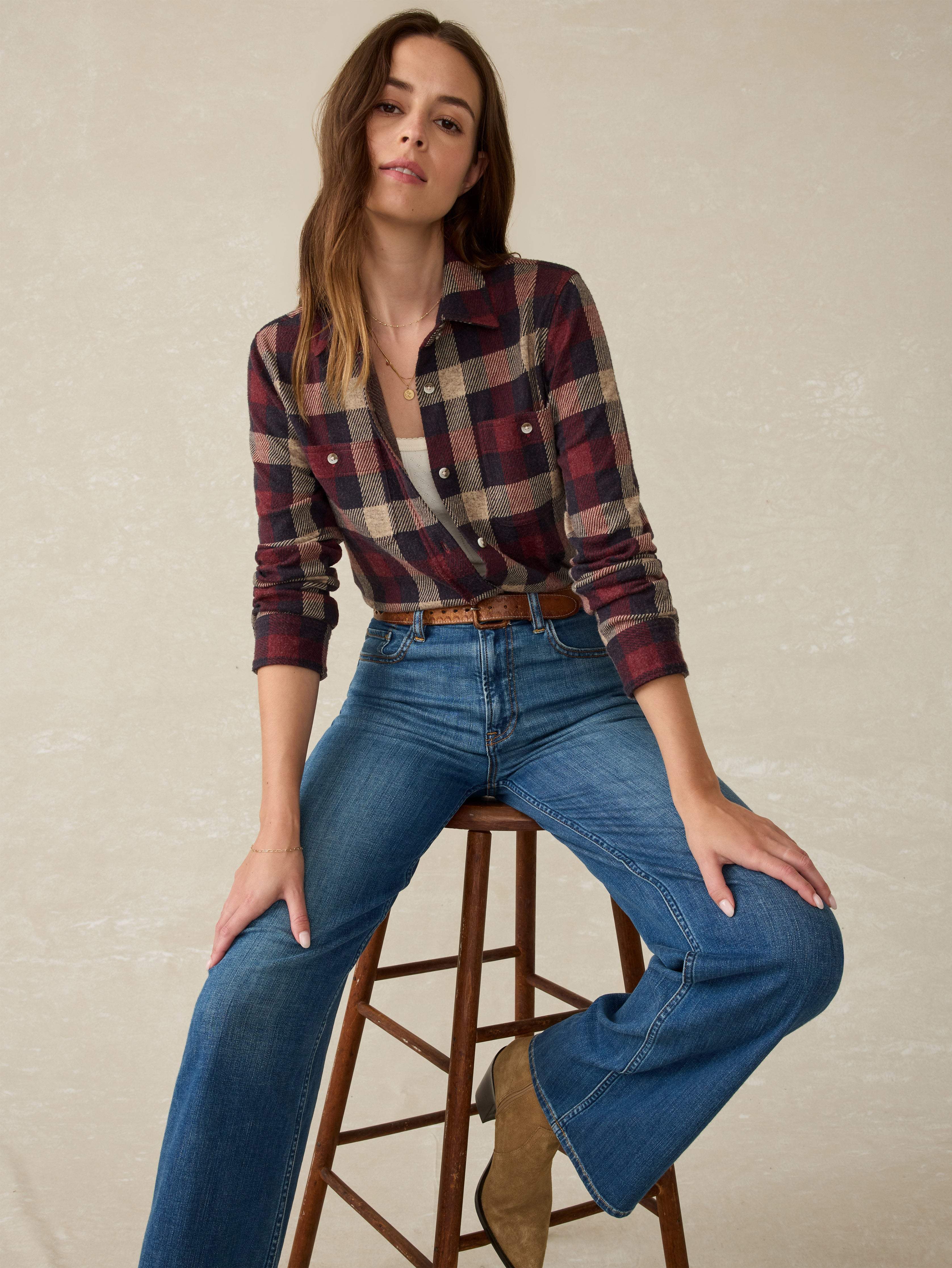 Legend™ Sweater Shirt - Burchfield Plaid