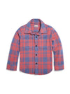 Kids Legend™ Sweater Shirt - Rose Blue Check