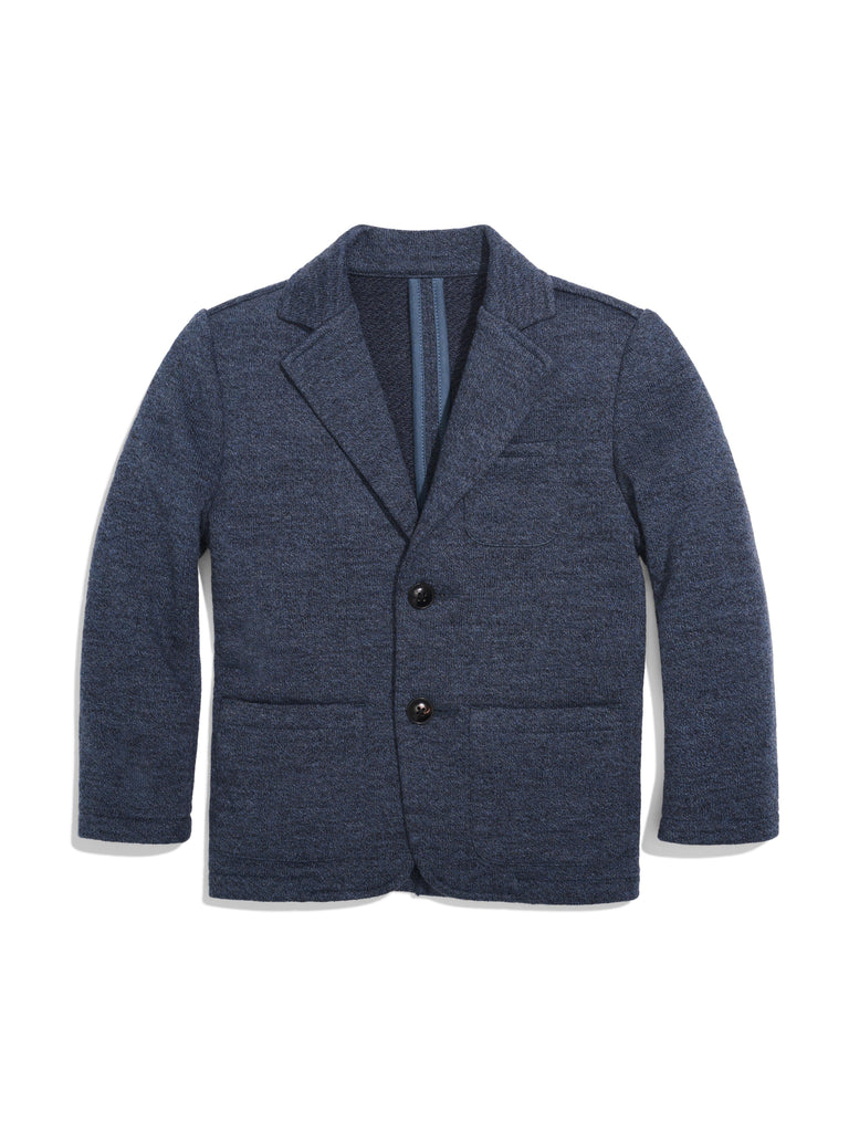 Kids Inlet Knit Blazer - Deep Navy Melange | Faherty Brand