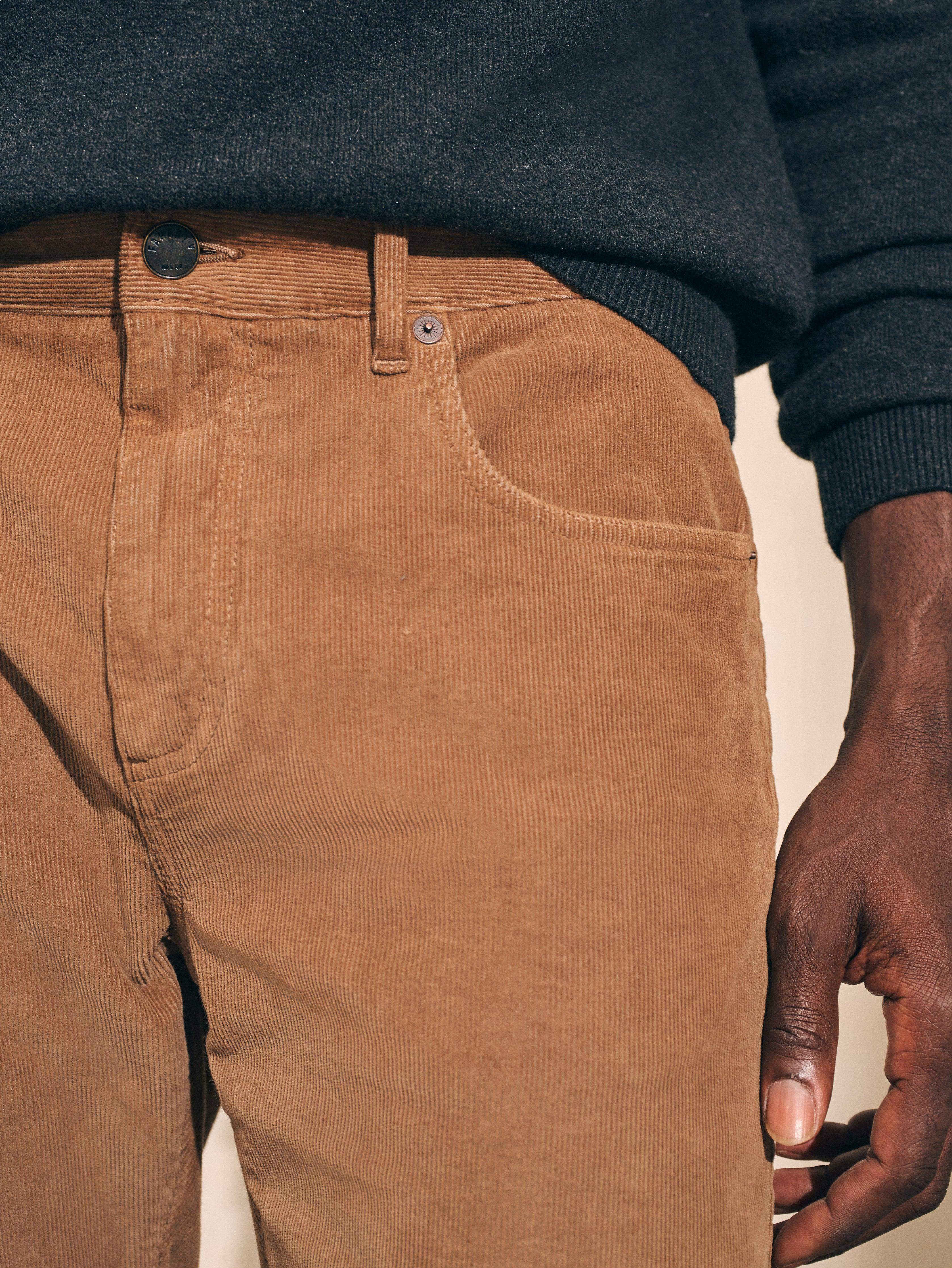 Stretch Corduroy 5-Pocket Pant (32" Inseam) - Raw Umber