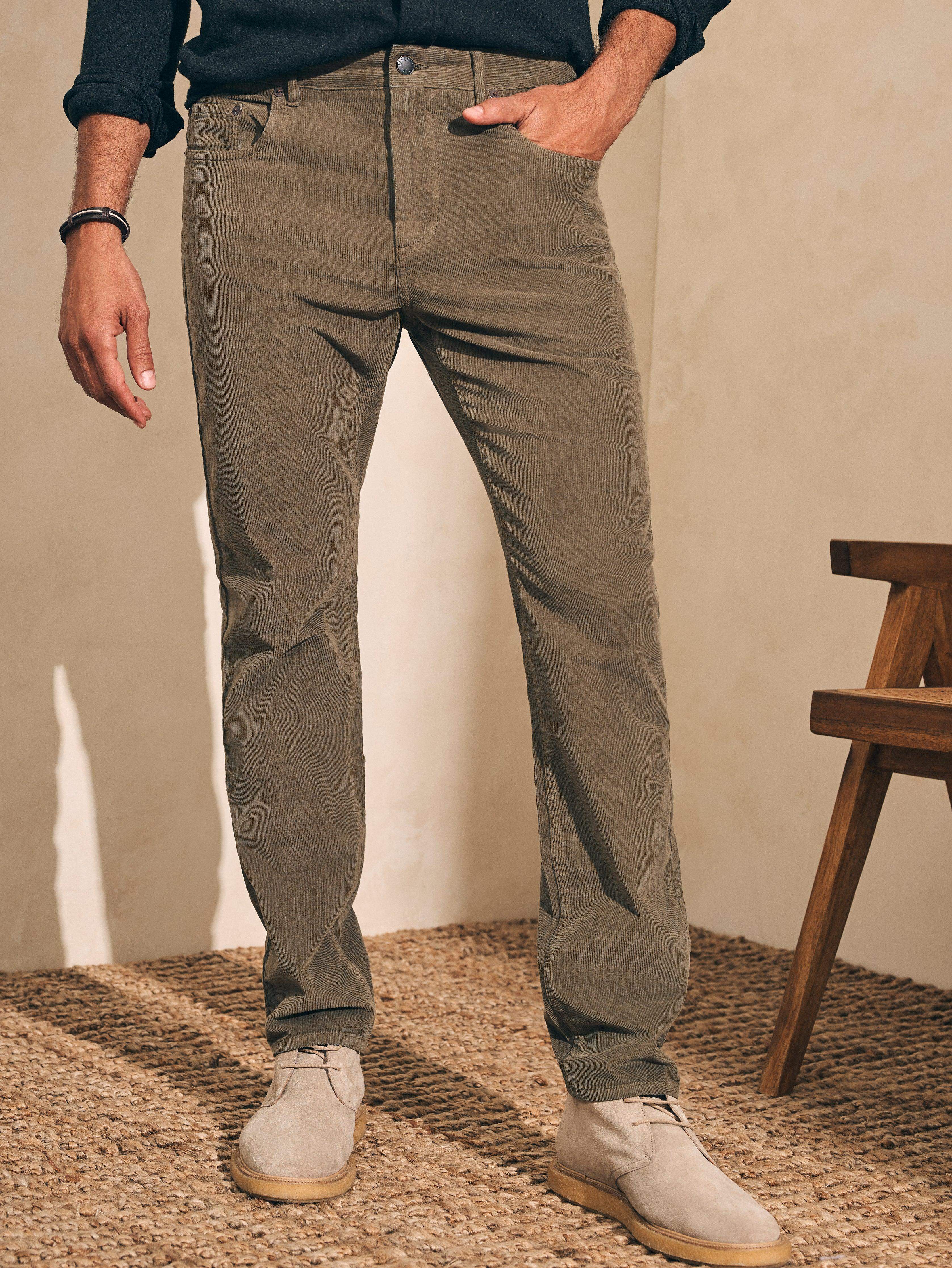Stretch Corduroy 5-Pocket Pant (32" Inseam) - Surplus Olive