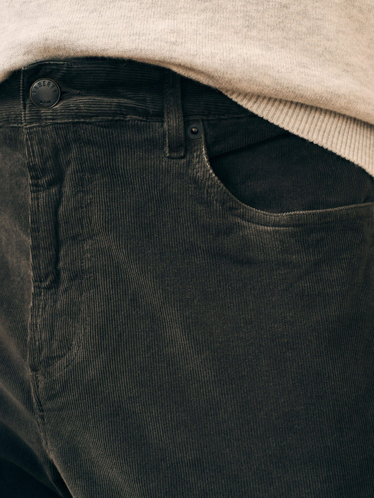 Stretch Corduroy 5-Pocket (32") - Washed Black, image 4 of 6