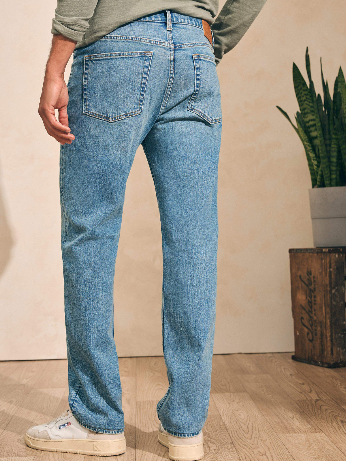  | Slim Straight Denim (34") - Sandy Point Wash | Faherty Brand, image 5 of 5