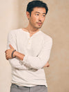 Long-Sleeve Newport Cloud Henley (Tall) - Ivory Heather