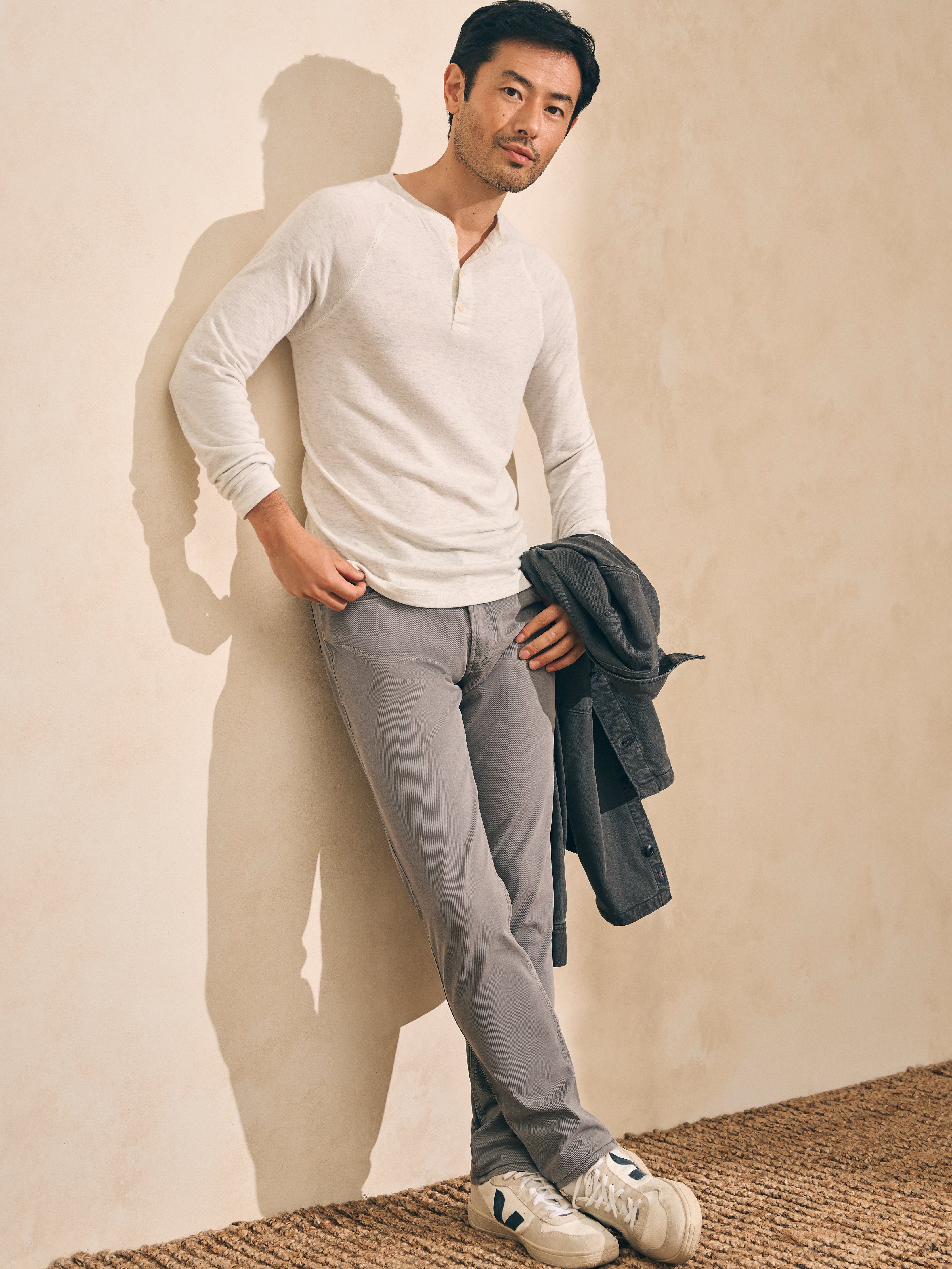 Cloud Cotton Long-Sleeve Henley