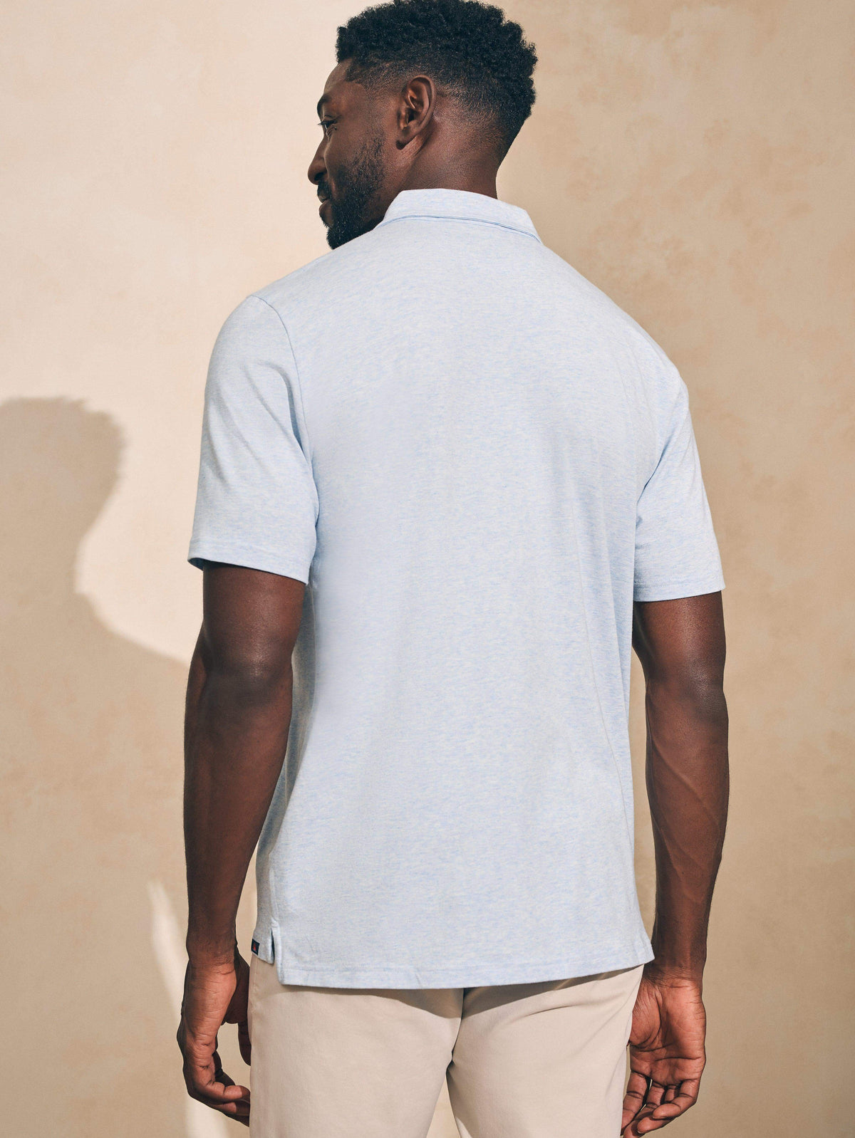 Short-Sleeve Movement Polo - Cardiff Blue Heather, image 5 of 5