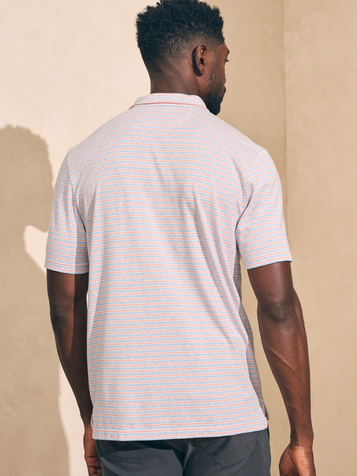 Short-Sleeve Movement Polo - Horizon Line Stripe, image 4 of 4