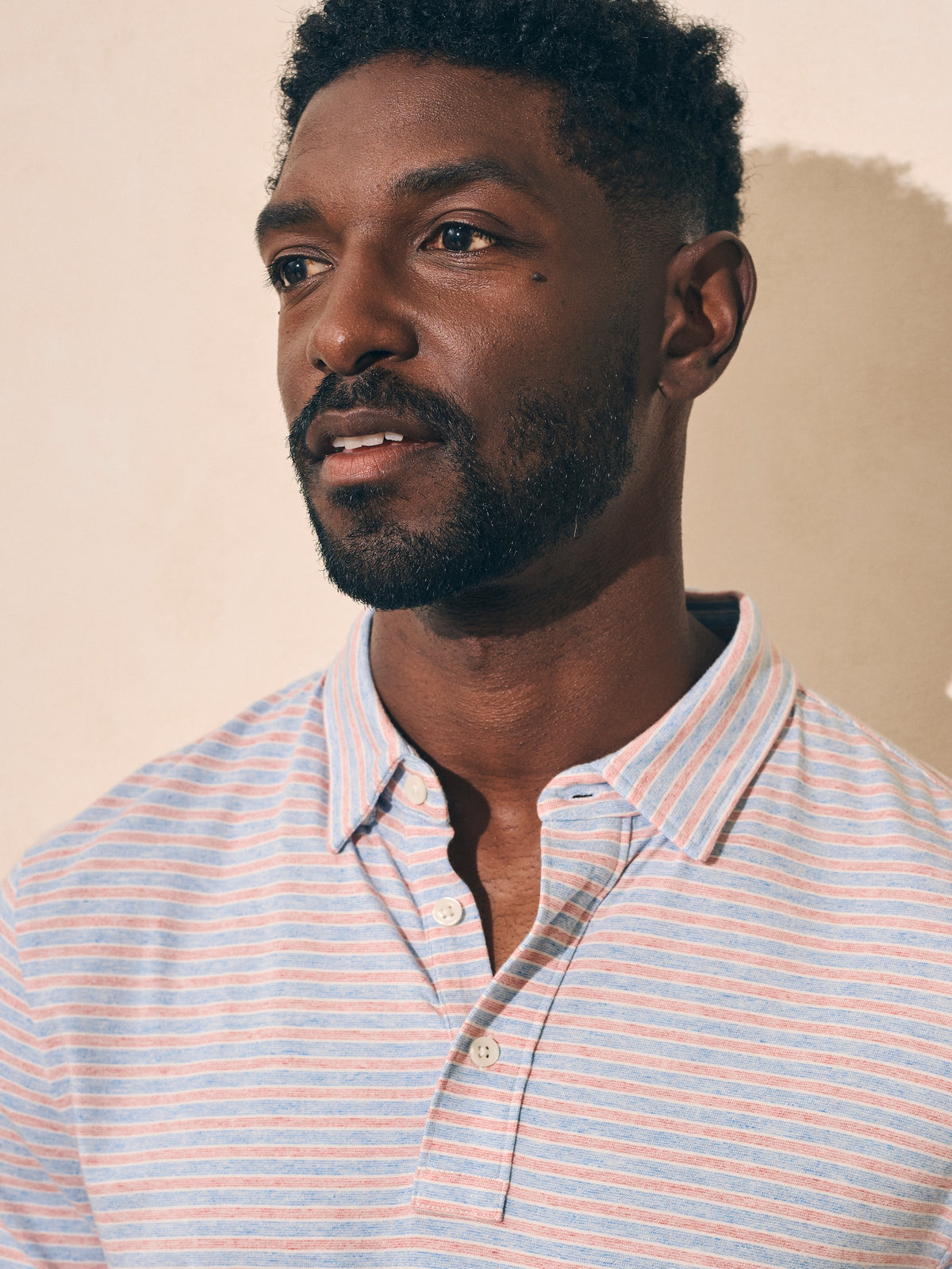 Short-Sleeve Movement Polo - Horizon Line Stripe, image 2 of 4