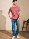 Sunwashed Pocket Tee (Tall) - Plum Wine