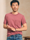 Sunwashed Pocket Tee (Tall) - Plum Wine