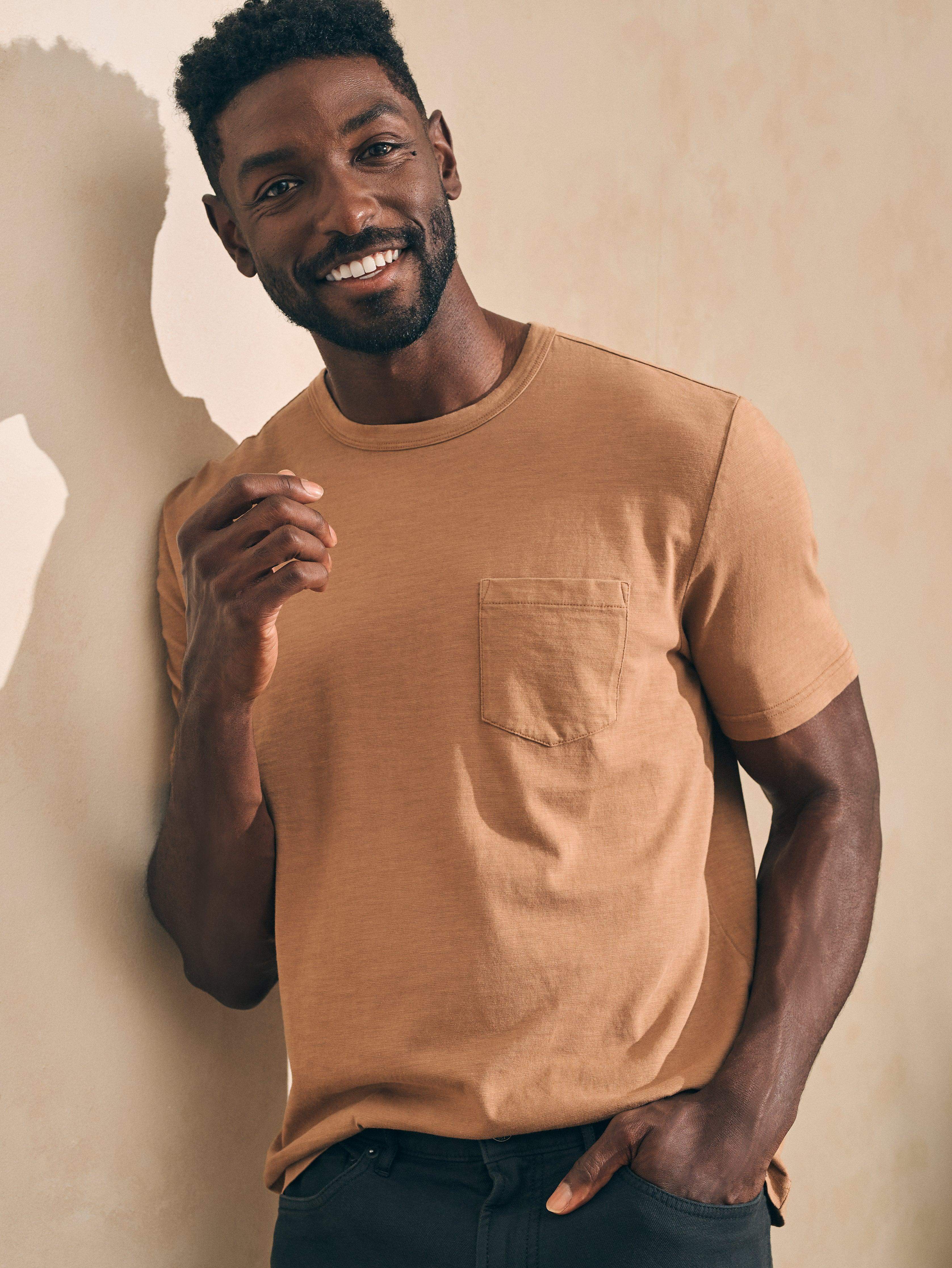 Sunwashed Pocket Tee - Walnut