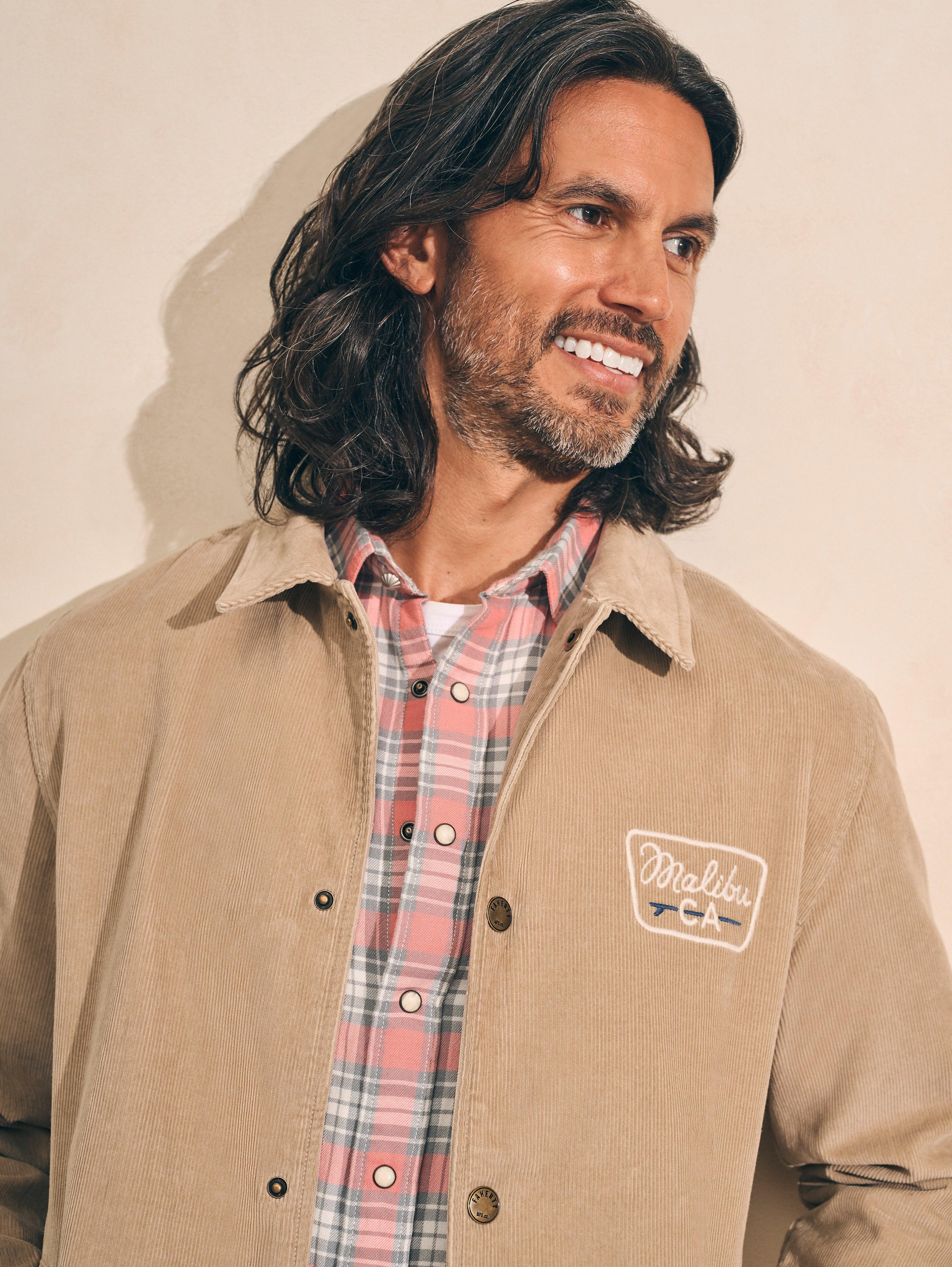 Corduroy Coaches Jacket - Pebble Beach