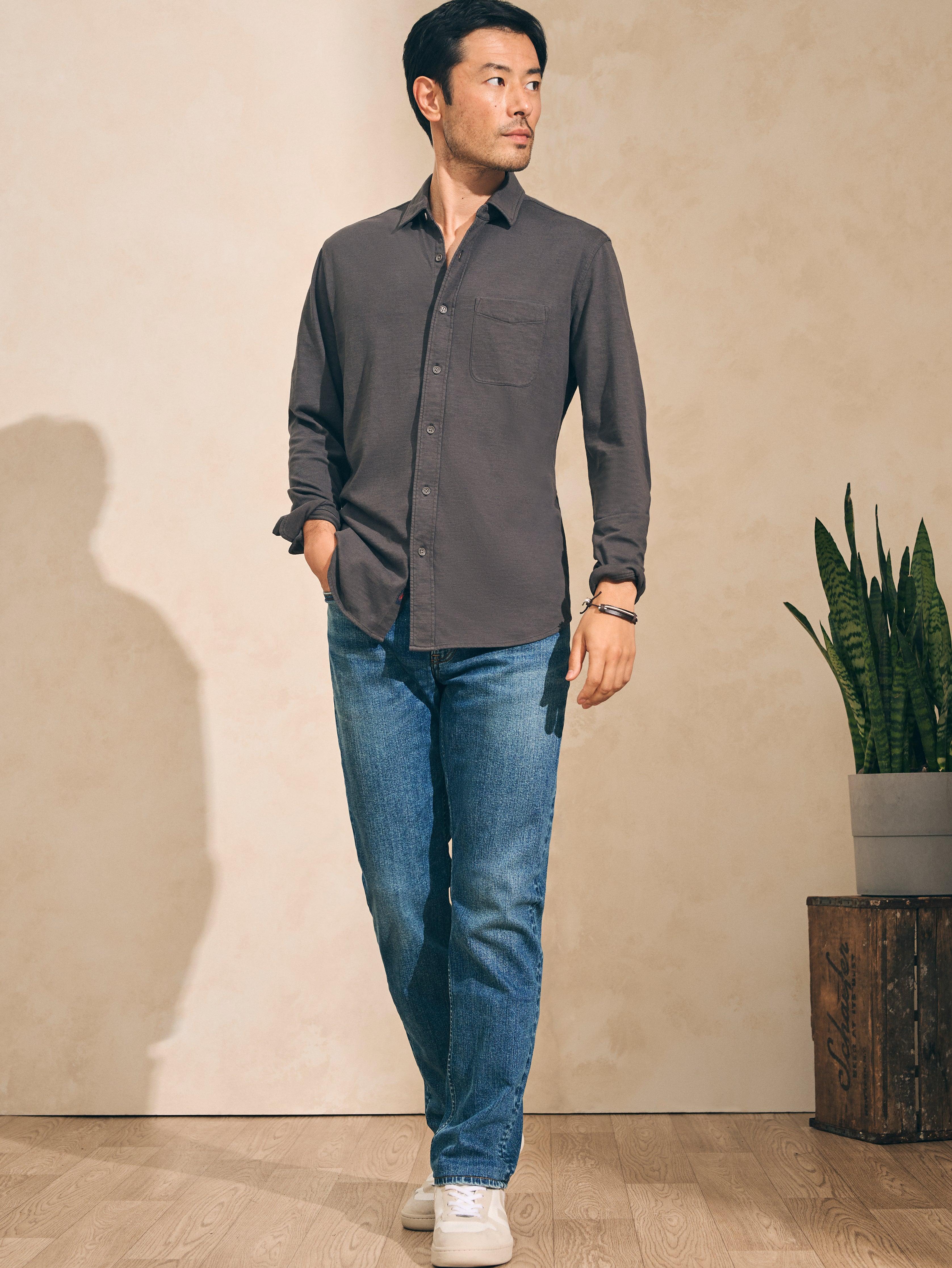 Sunwashed Knit Shirt (Single Pocket