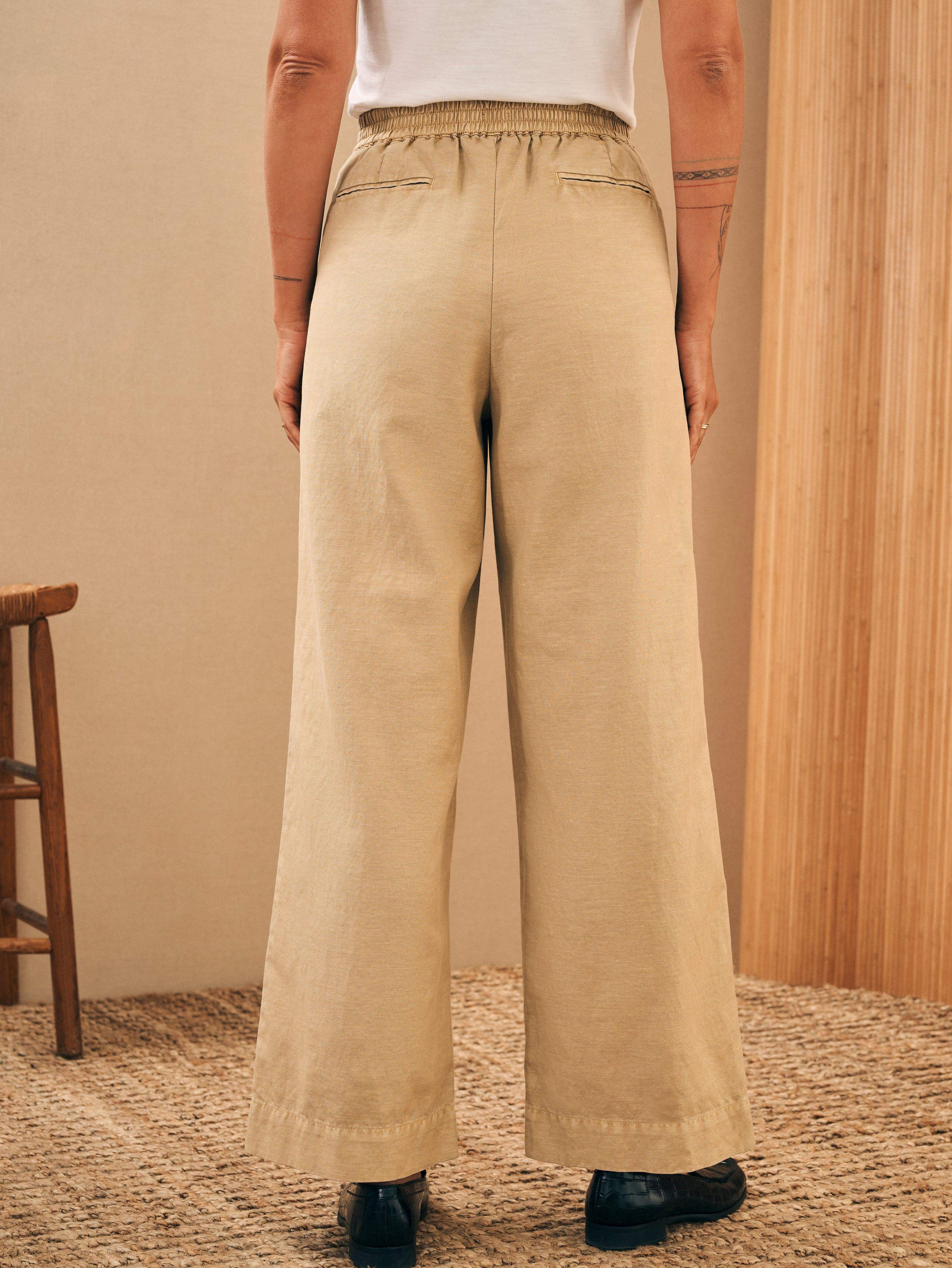 Cotton Canvas Marin Trouser - Safari