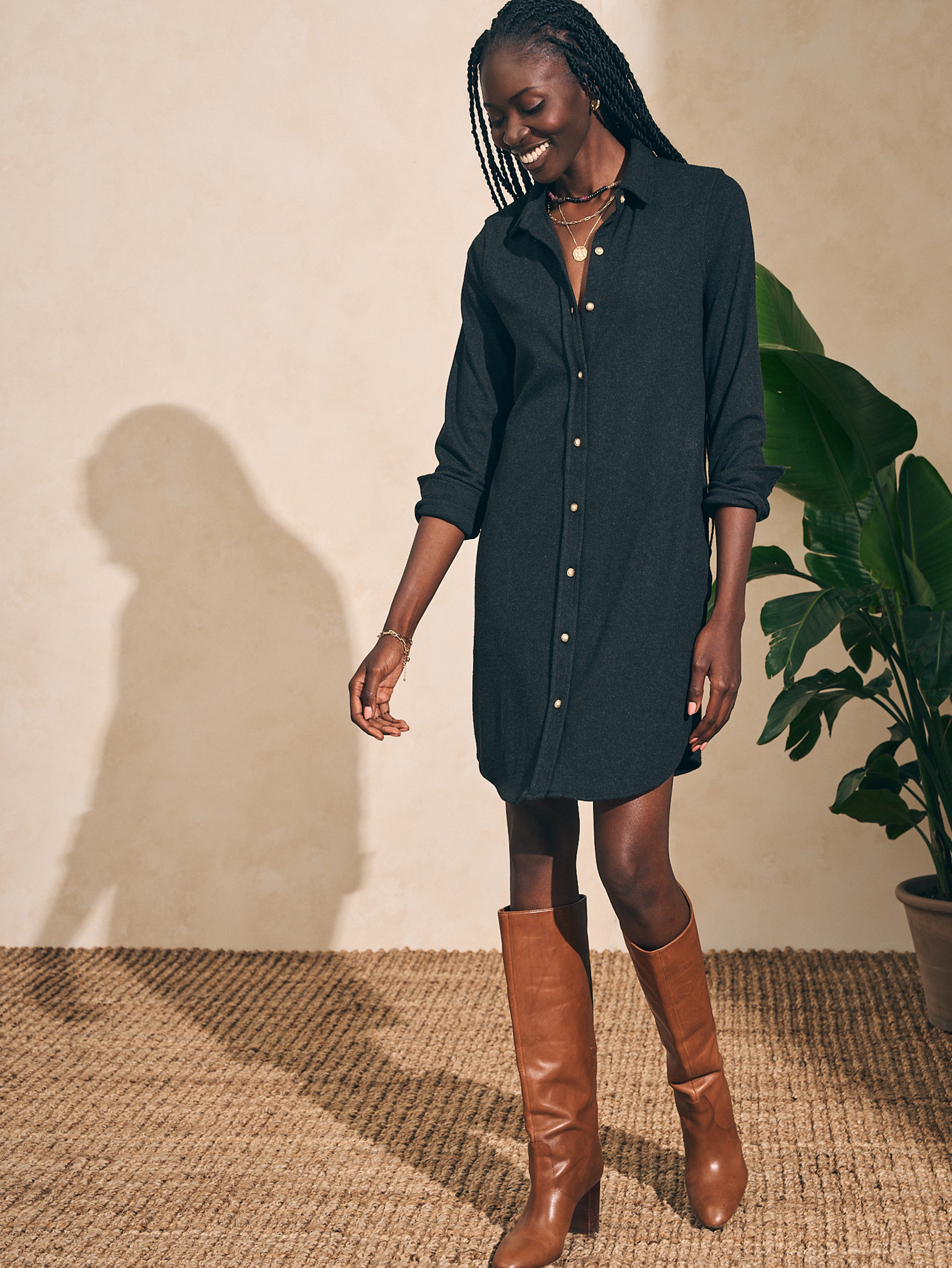 Sweater shirt clearance dress