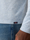 Long-Sleeve Cloud Henley (Tall) - Light Blue Heather