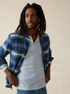 Long-Sleeve Cloud Henley (Tall) - Light Blue Heather