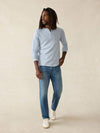Long-Sleeve Cloud Henley (Tall) - Light Blue Heather