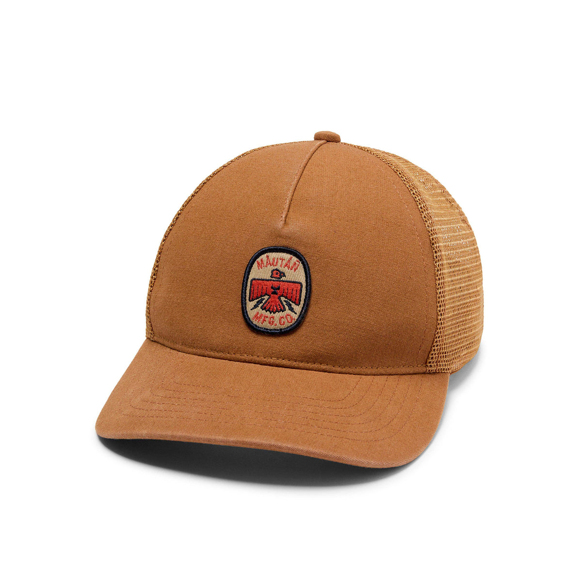 Faherty Tan Cap with Embroidered Sun Design Persian Lion and Sun Embroidered Dad Cap: Iranian Heritage  main image 4
