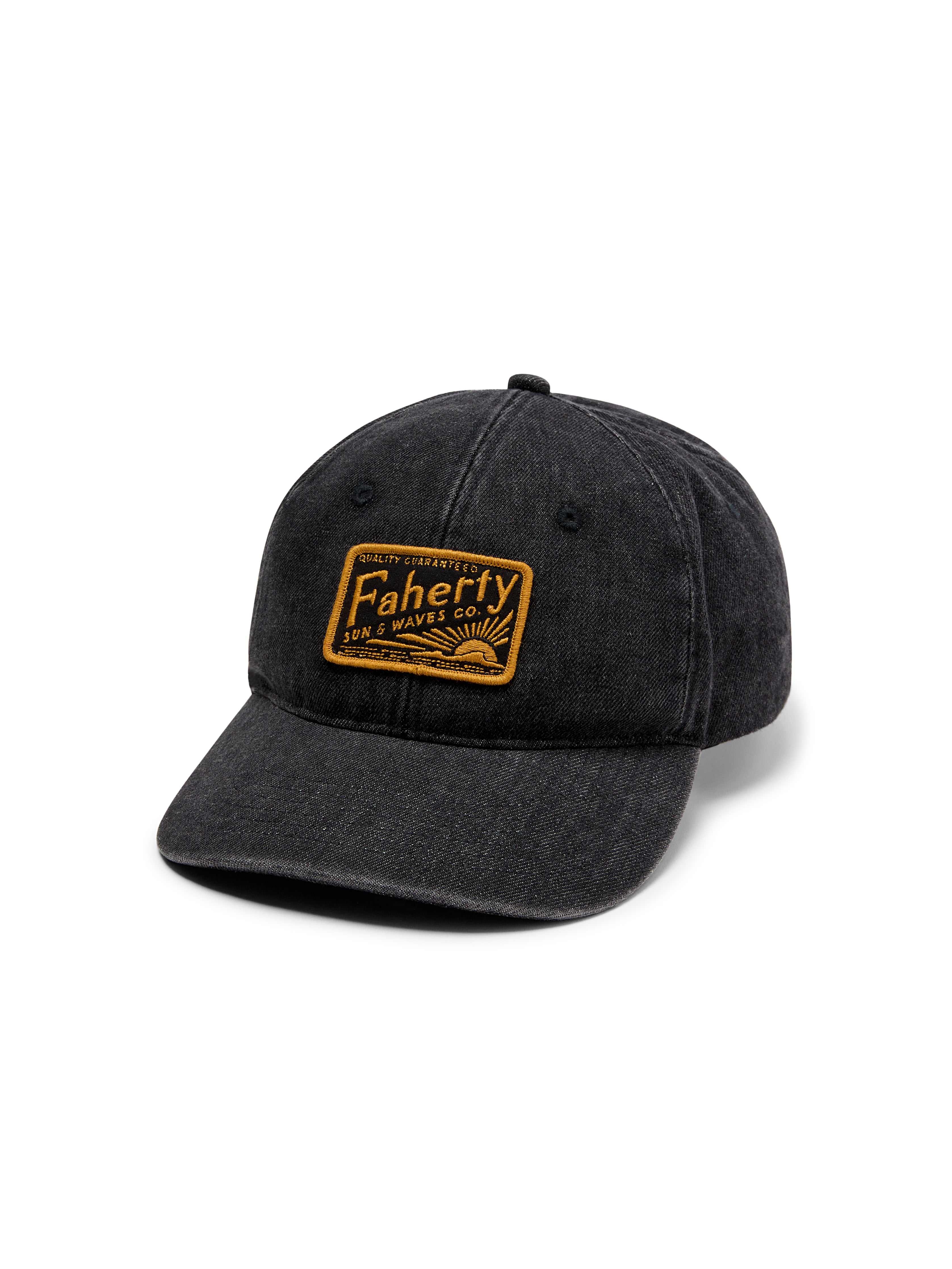 Denim Baseball Hat - Washed Black