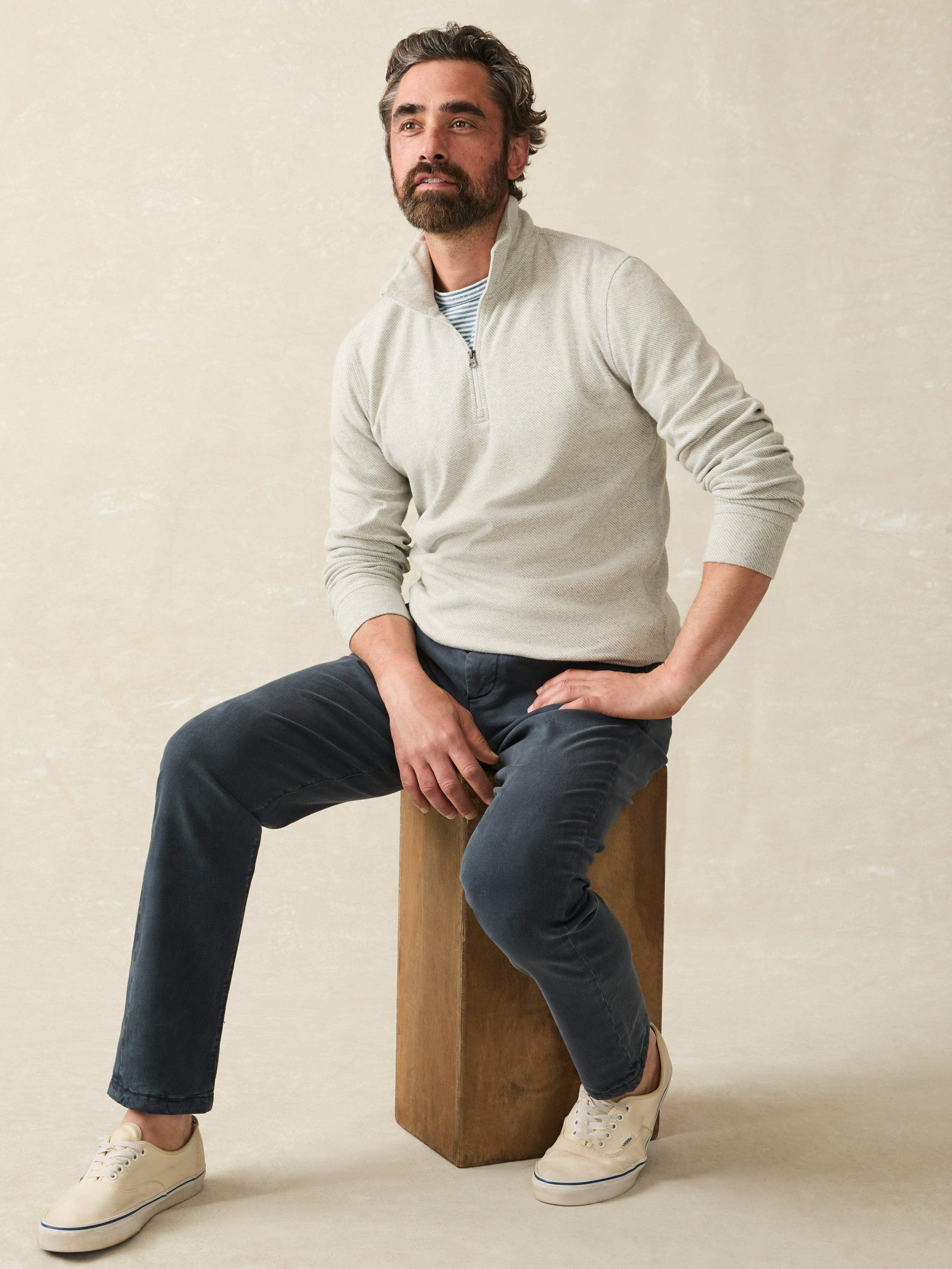 Legend™ Sweater Quarter Zip - Light Heather Grey