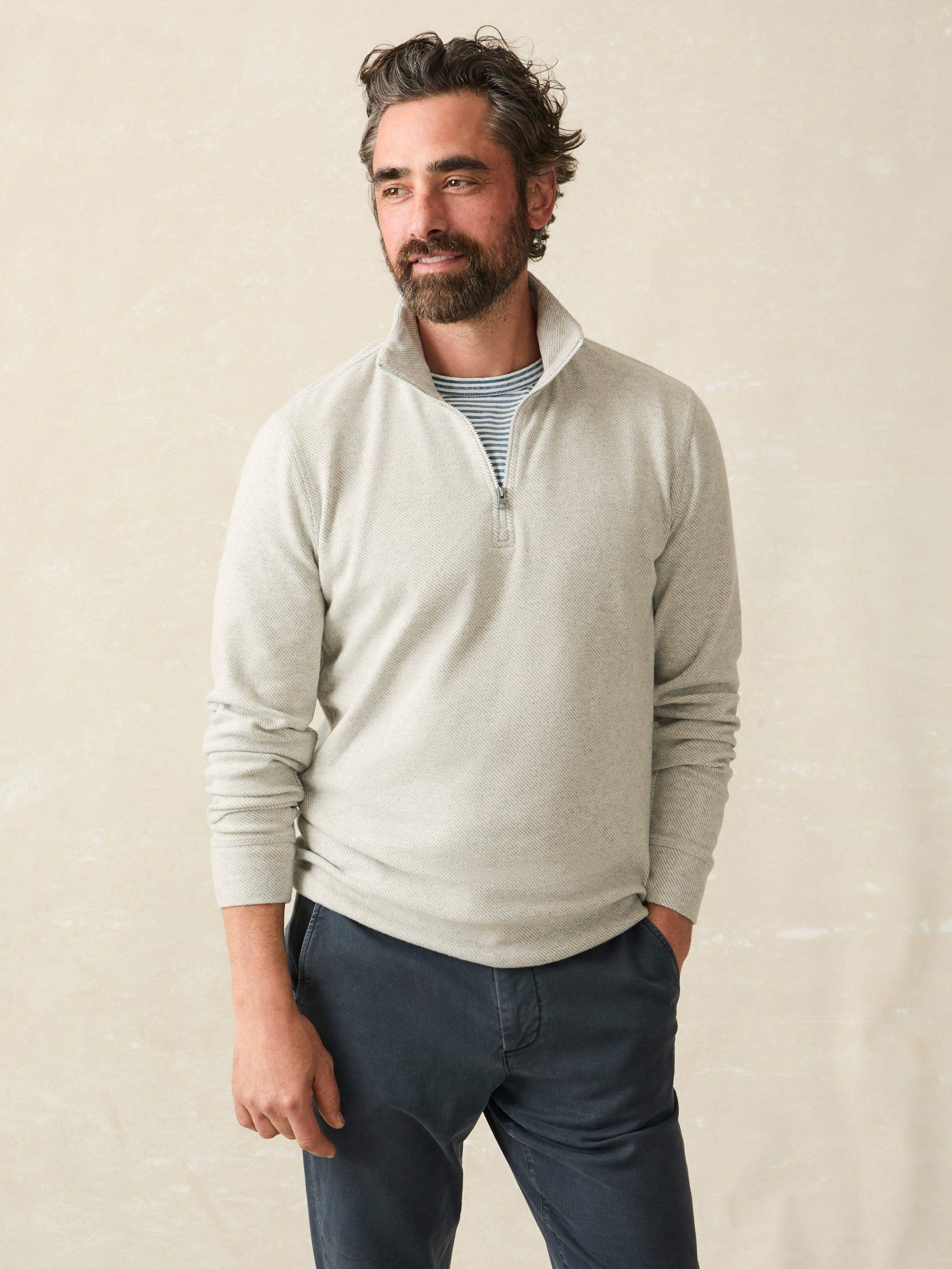 Legend™ Sweater Quarter Zip - Light Heather Grey