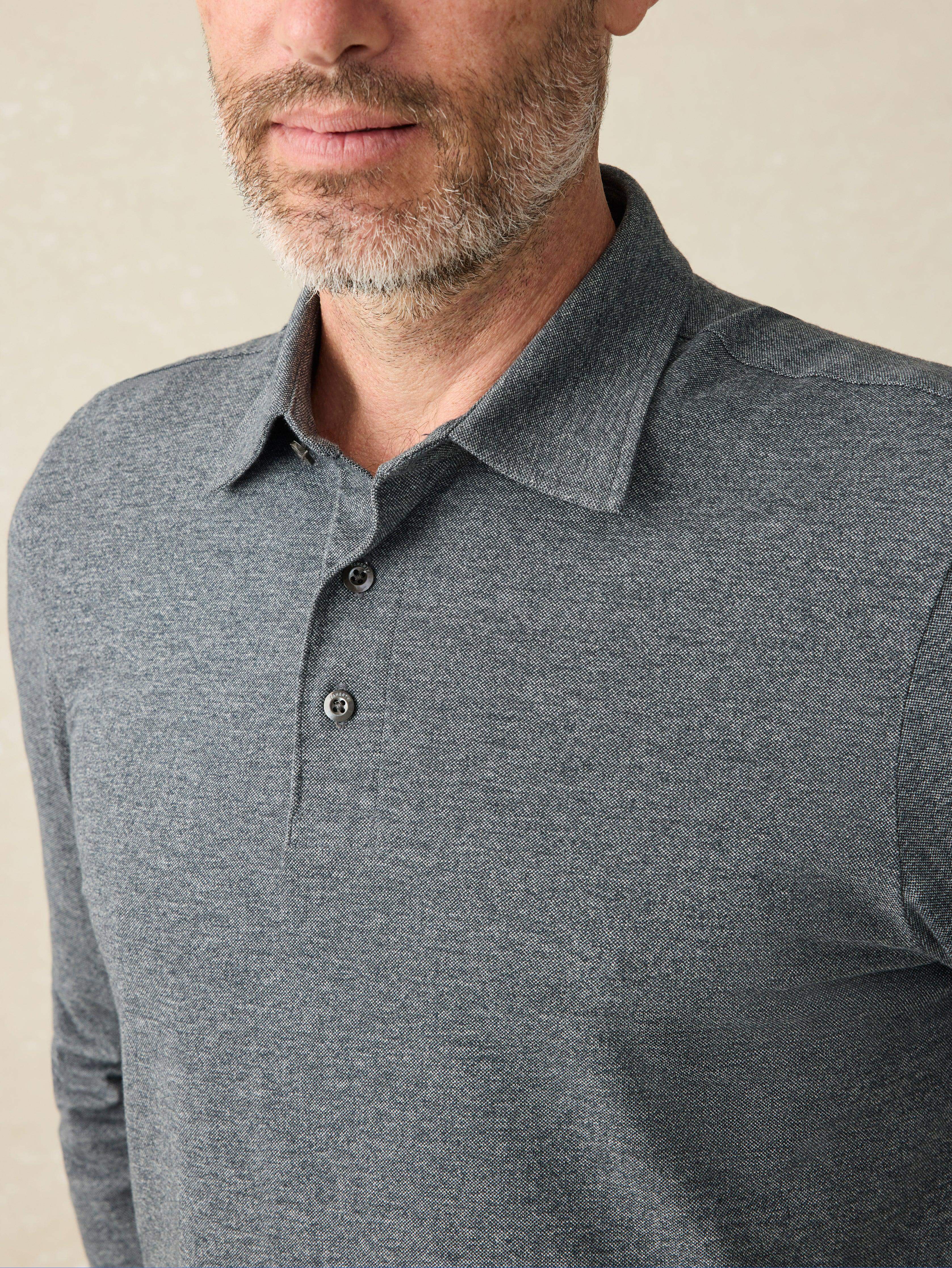 Movement™ Long-Sleeve Pique Polo